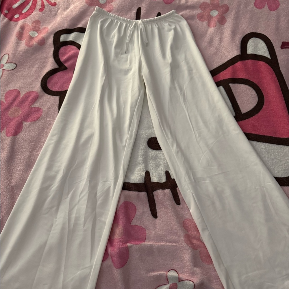 SHEIN White Wide Leg Jumpsuit